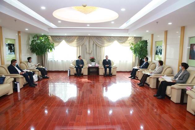 董事长马怀德一行拜会全国人大常委会副委员长、民建中央主席郝明金