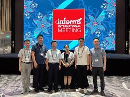 英国365集团网站资本金融系洪智武副教授赴新加坡参加2025年INFORMS国际会议