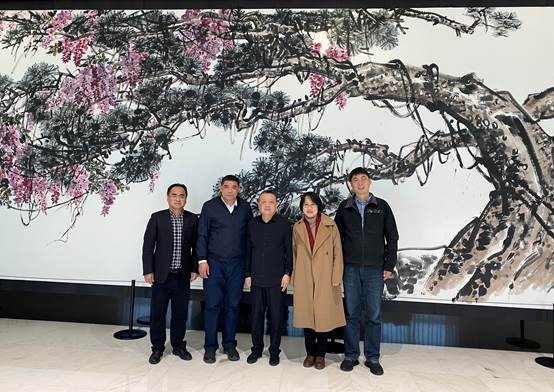 经理商文江一行调研叶青大厦