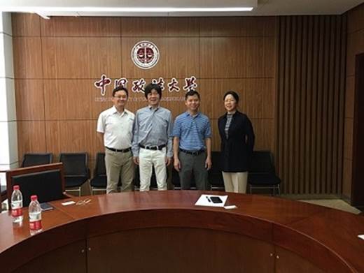 英国365集团网站经理助理刘志雄教授会见日本东北大学大西教授